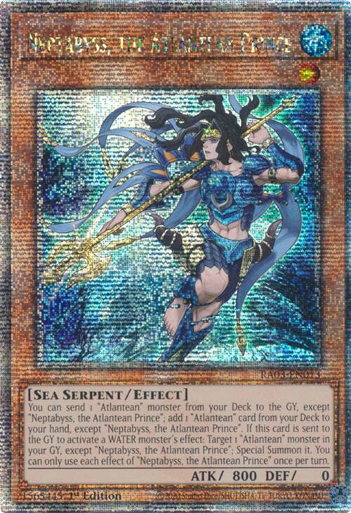 Neptabyss, the Atlantean Prince (Quarter Century Secret Rare) [RA03-EN013] Quarter Century Secret Rare | Exor Games Dartmouth