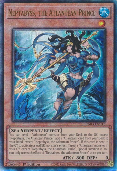 Neptabyss, the Atlantean Prince (UTR) [RA03-EN013] Prismatic Ultimate Rare | Exor Games Dartmouth