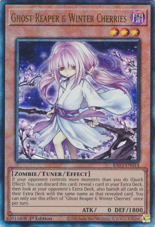 Ghost Reaper & Winter Cherries (Alternate Art) (PUR) [RA03-EN014] Prismatic Ultimate Rare | Exor Games Dartmouth