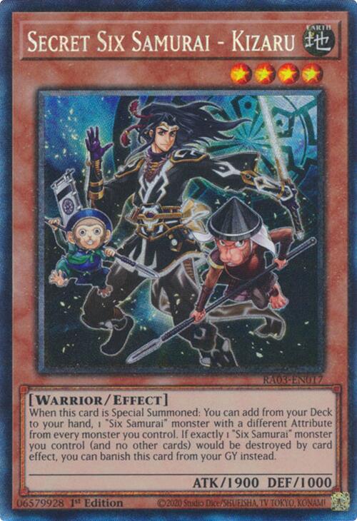 Secret Six Samurai - Kizaru (CR) [RA03-EN017] Prismatic Collector's Rare | Exor Games Dartmouth