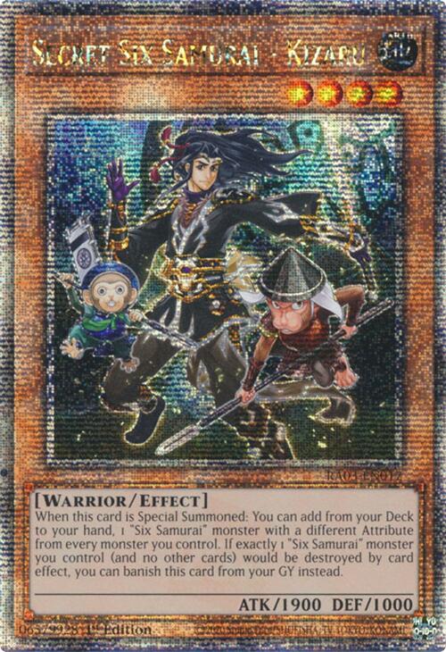 Secret Six Samurai - Kizaru (Quarter Century Secret Rare) [RA03-EN017] Quarter Century Secret Rare | Exor Games Dartmouth