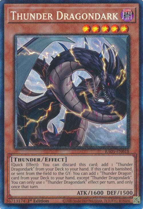Thunder Dragondark (CR) [RA03-EN018] Prismatic Collector's Rare | Exor Games Dartmouth