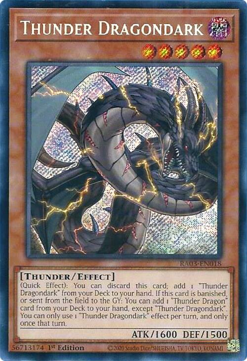 Thunder Dragondark (Secret Rare) [RA03-EN018] Secret Rare | Exor Games Dartmouth