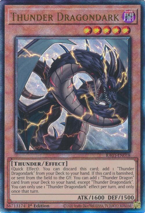 Thunder Dragondark (UTR) [RA03-EN018] Prismatic Ultimate Rare | Exor Games Dartmouth