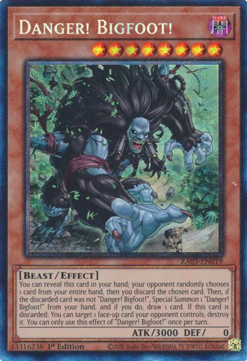 Danger! Bigfoot! (CR) [RA03-EN019] Prismatic Collector's Rare | Exor Games Dartmouth