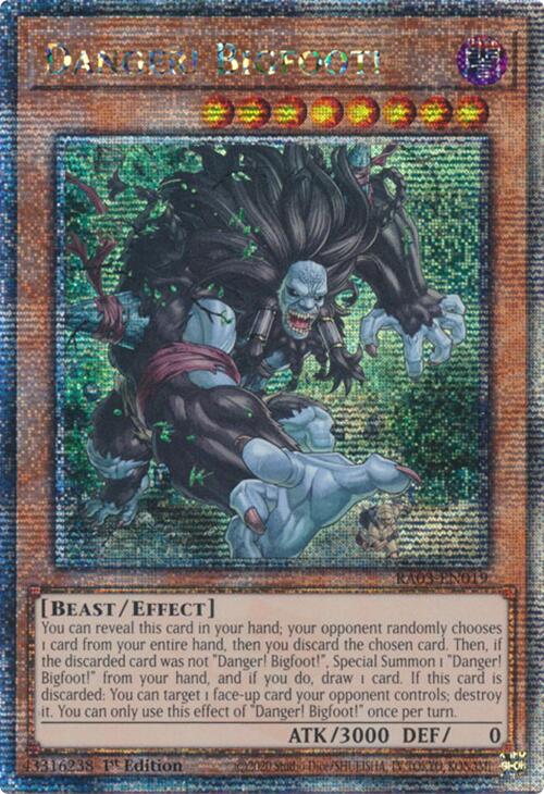 Danger! Bigfoot! (Quarter Century Secret Rare) [RA03-EN019] Quarter Century Secret Rare | Exor Games Dartmouth