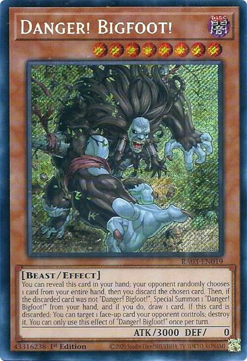 Danger! Bigfoot! (Secret Rare) [RA03-EN019] Secret Rare | Exor Games Dartmouth