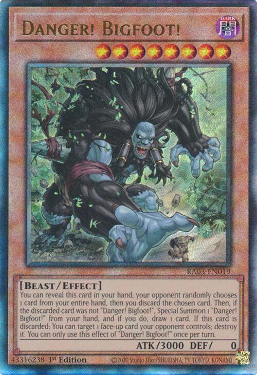 Danger! Bigfoot! (UTR) [RA03-EN019] Prismatic Ultimate Rare | Exor Games Dartmouth