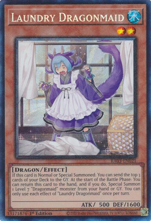 Laundry Dragonmaid (CR) [RA03-EN021] Prismatic Collector's Rare | Exor Games Dartmouth