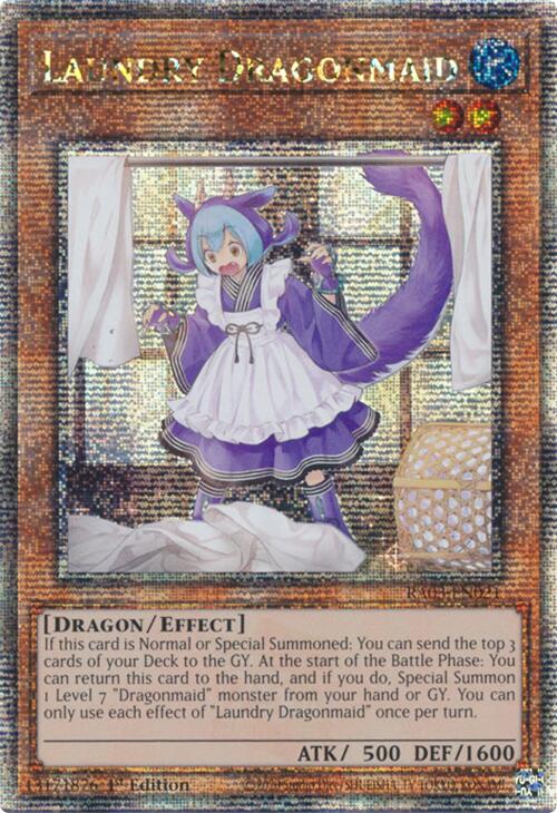 Laundry Dragonmaid (Quarter Century Secret Rare) [RA03-EN021] Quarter Century Secret Rare | Exor Games Dartmouth