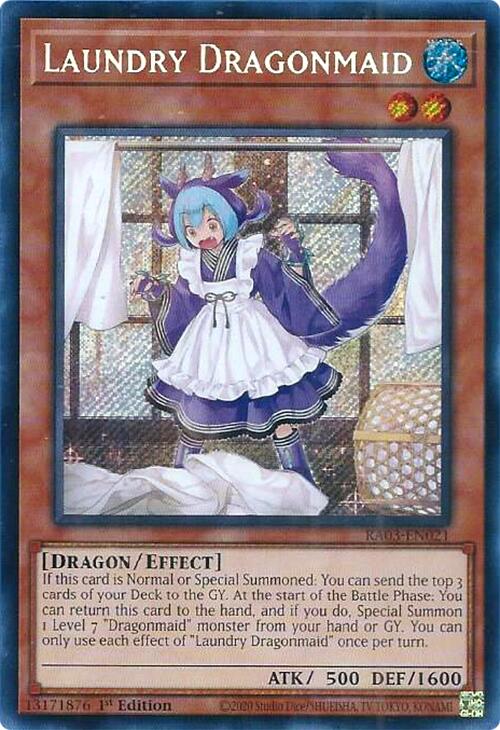 Laundry Dragonmaid (Secret Rare) [RA03-EN021] Secret Rare | Exor Games Dartmouth