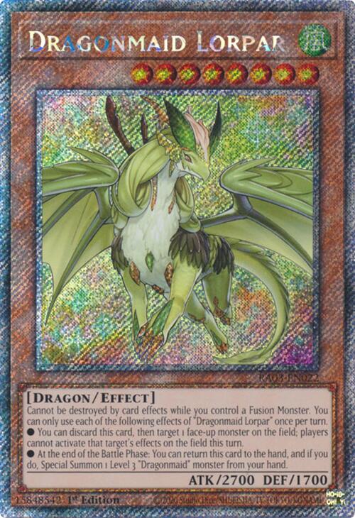 Dragonmaid Lorpar (Platinum Secret Rare) [RA03-EN022] Platinum Secret Rare | Exor Games Dartmouth