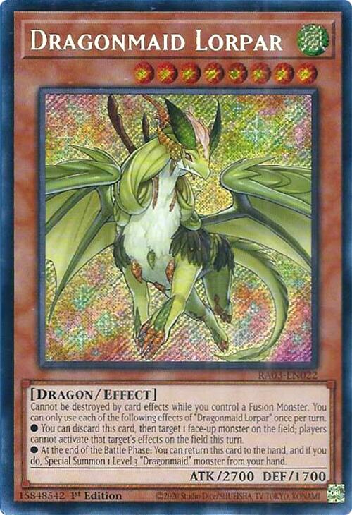 Dragonmaid Lorpar (Secret Rare) [RA03-EN022] Secret Rare | Exor Games Dartmouth