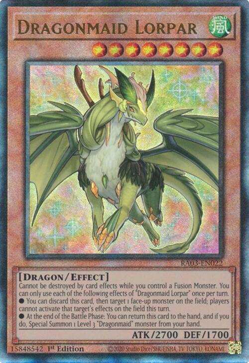 Dragonmaid Lorpar (UTR) [RA03-EN022] Prismatic Ultimate Rare | Exor Games Dartmouth