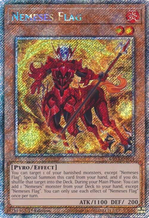Nemeses Flag (Platinum Secret Rare) [RA03-EN024] Platinum Secret Rare | Exor Games Dartmouth