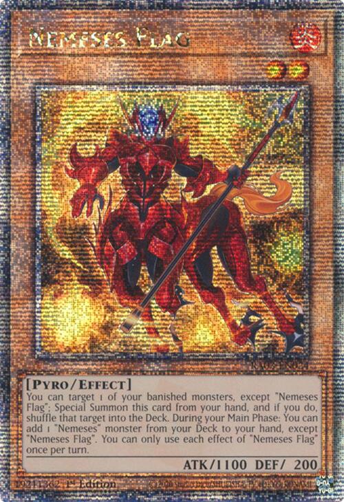 Nemeses Flag (Quarter Century Secret Rare) [RA03-EN024] Quarter Century Secret Rare | Exor Games Dartmouth