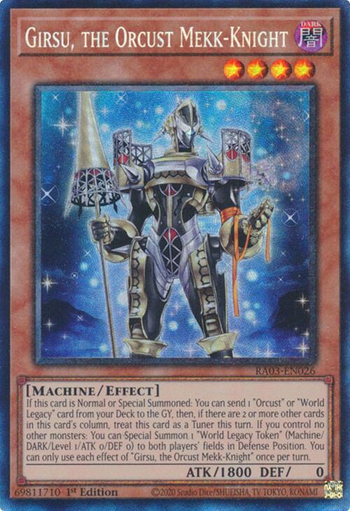Girsu, the Orcust Mekk-Knight (CR) [RA03-EN026] Prismatic Collector's Rare | Exor Games Dartmouth