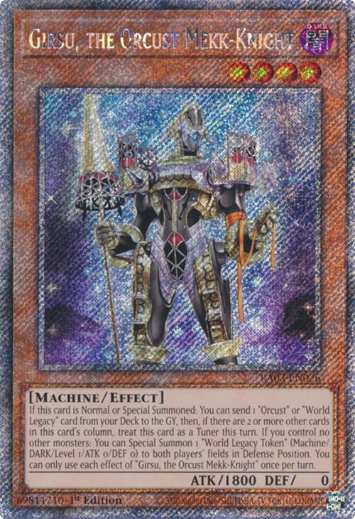 Girsu, the Orcust Mekk-Knight (Platinum Secret Rare) [RA03-EN026] Platinum Secret Rare | Exor Games Dartmouth