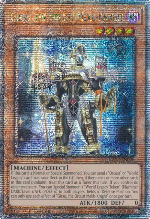 Girsu, the Orcust Mekk-Knight (Quarter Century Secret Rare) [RA03-EN026] Quarter Century Secret Rare | Exor Games Dartmouth