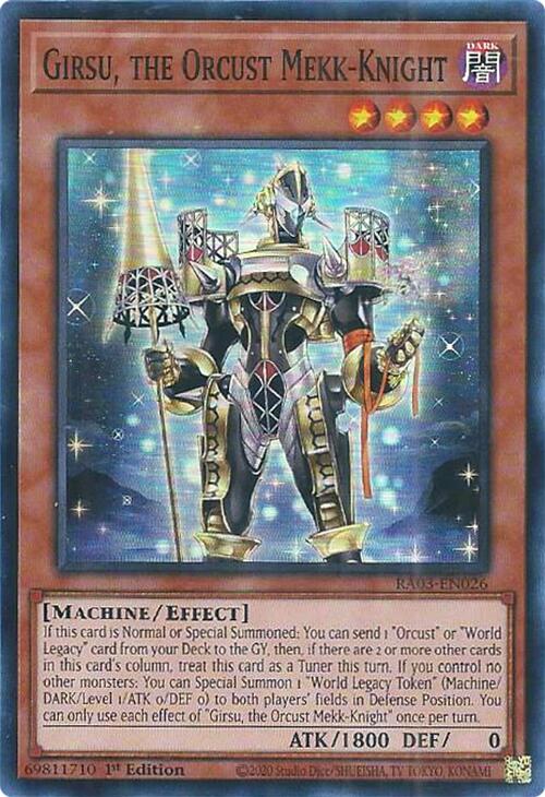 Girsu, the Orcust Mekk-Knight [RA03-EN026] Super Rare | Exor Games Dartmouth