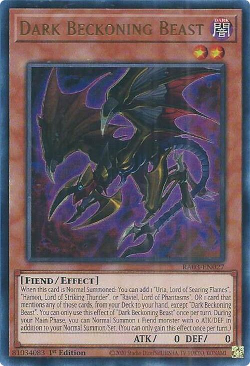 Dark Beckoning Beast (UR) [RA03-EN027] Ultra Rare | Exor Games Dartmouth