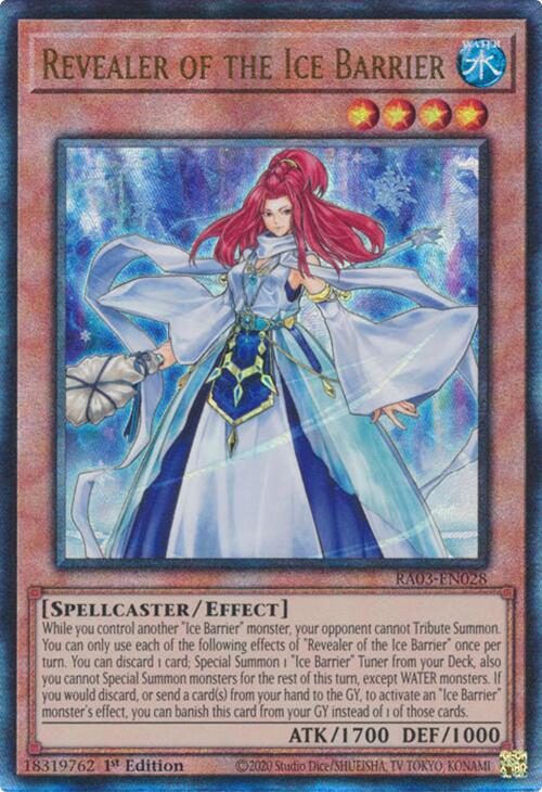 Revealer of the Ice Barrier (UTR) [RA03-EN028] Prismatic Ultimate Rare | Exor Games Dartmouth