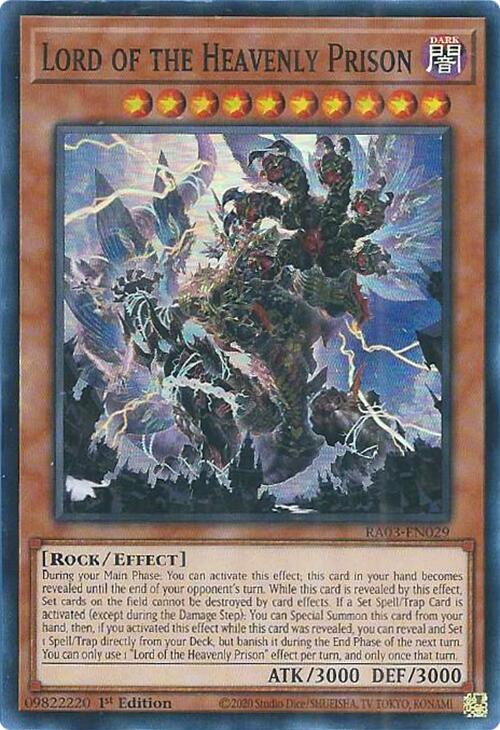 Lord of the Heavenly Prison [RA03-EN029] Super Rare | Exor Games Dartmouth
