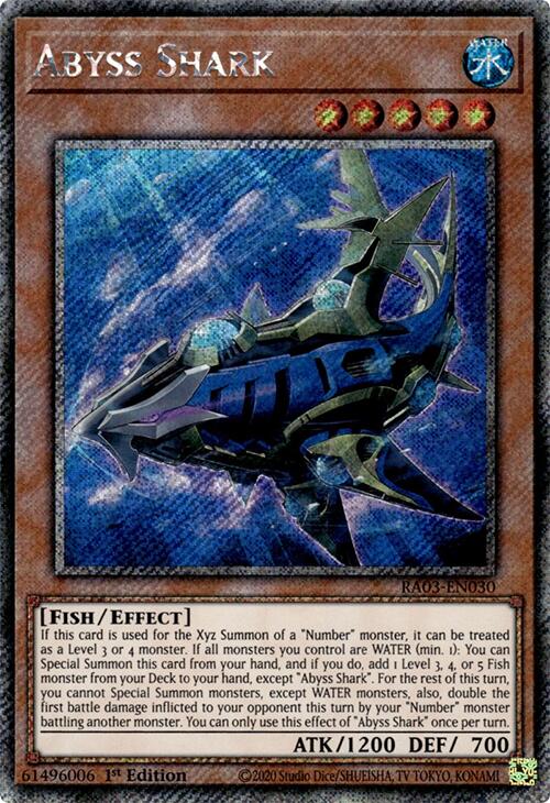 Abyss Shark (Platinum Secret Rare) [RA03-EN030] Platinum Secret Rare | Exor Games Dartmouth