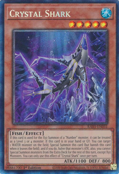 Crystal Shark (CR) [RA03-EN031] Prismatic Collector's Rare | Exor Games Dartmouth