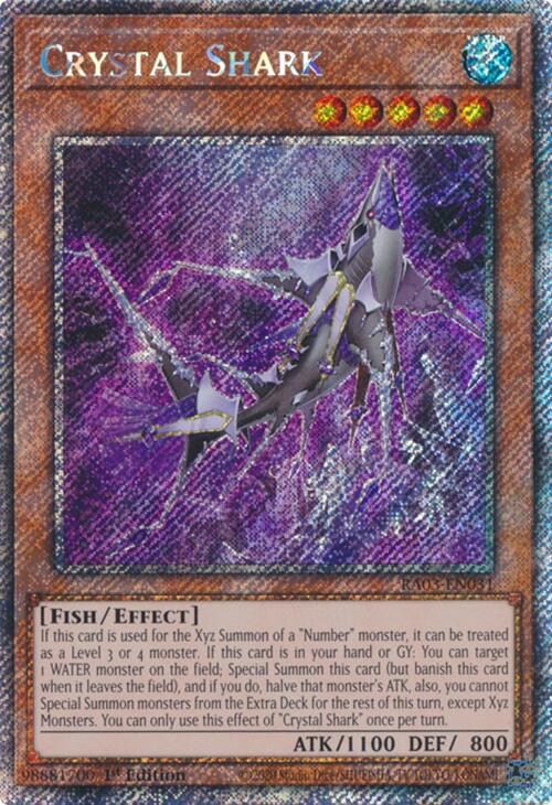 Crystal Shark (Platinum Secret Rare) [RA03-EN031] Platinum Secret Rare | Exor Games Dartmouth