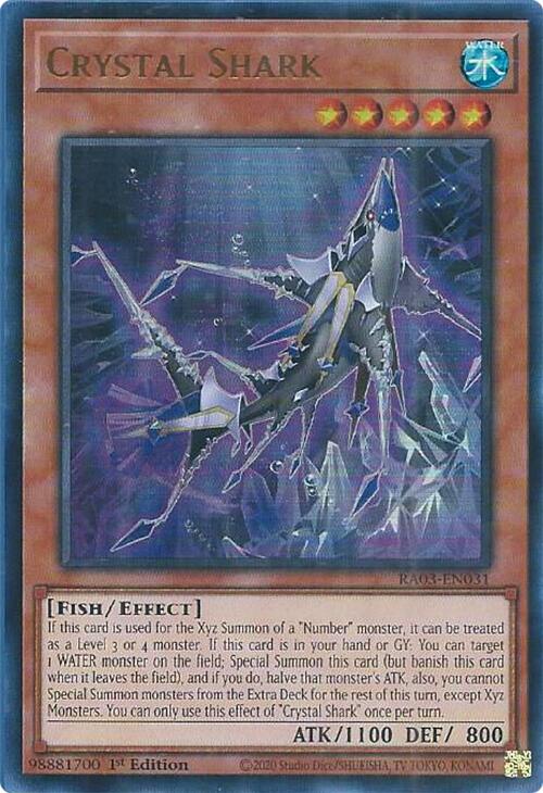 Crystal Shark (UR) [RA03-EN031] Ultra Rare | Exor Games Dartmouth