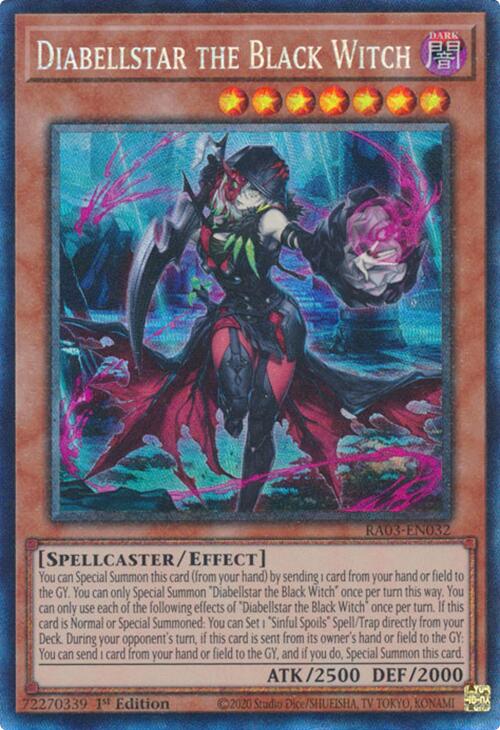 Diabellstar the Black Witch (CR) [RA03-EN032] Prismatic Collector's Rare | Exor Games Dartmouth