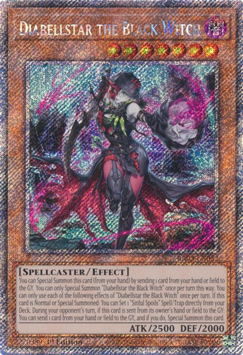 Diabellstar the Black Witch (Platinum Secret Rare) [RA03-EN032] Platinum Secret Rare | Exor Games Dartmouth