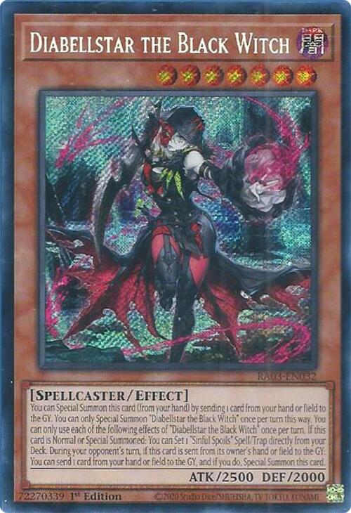 Diabellstar the Black Witch (Secret Rare) [RA03-EN032] Secret Rare | Exor Games Dartmouth