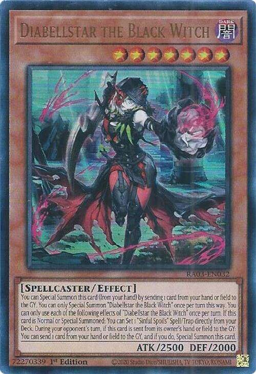 Diabellstar the Black Witch (UR) [RA03-EN032] Ultra Rare | Exor Games Dartmouth