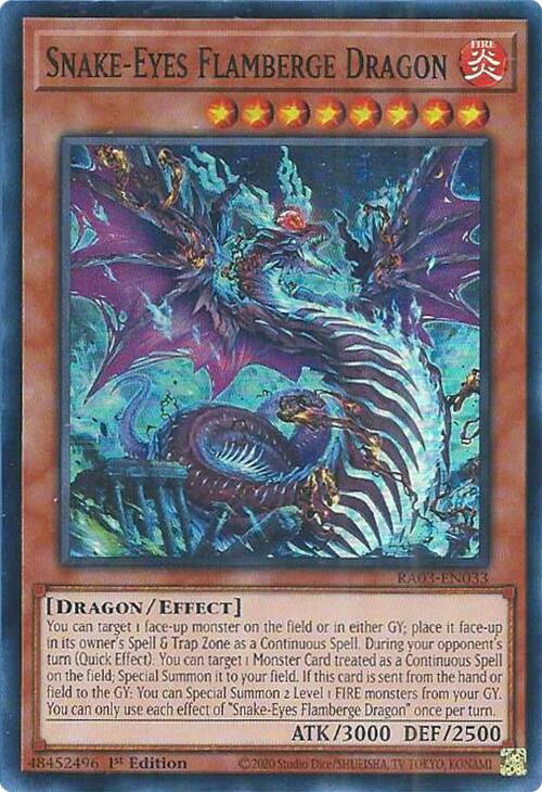 Snake-Eyes Flamberge Dragon [RA03-EN033] Super Rare | Exor Games Dartmouth