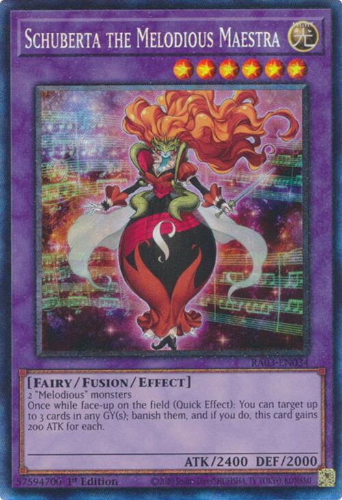 Schuberta the Melodious Maestra (CR) [RA03-EN034] Prismatic Collector's Rare | Exor Games Dartmouth