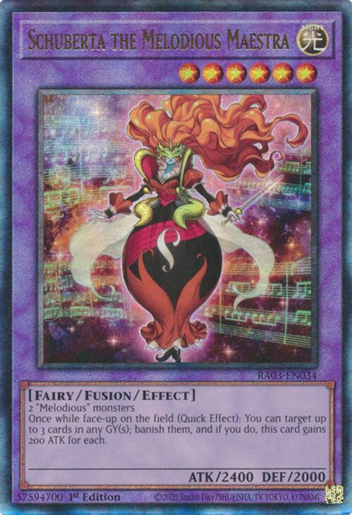 Schuberta the Melodious Maestra (UTR) [RA03-EN034] Prismatic Ultimate Rare | Exor Games Dartmouth