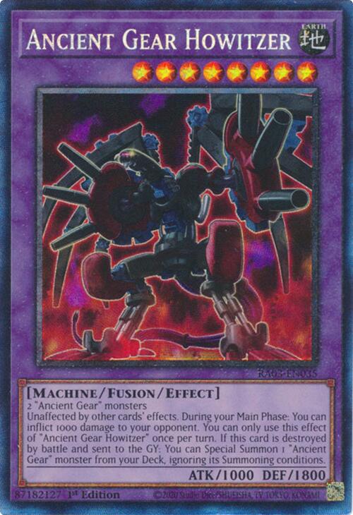 Ancient Gear Howitzer (CR) [RA03-EN035] Prismatic Collector's Rare | Exor Games Dartmouth