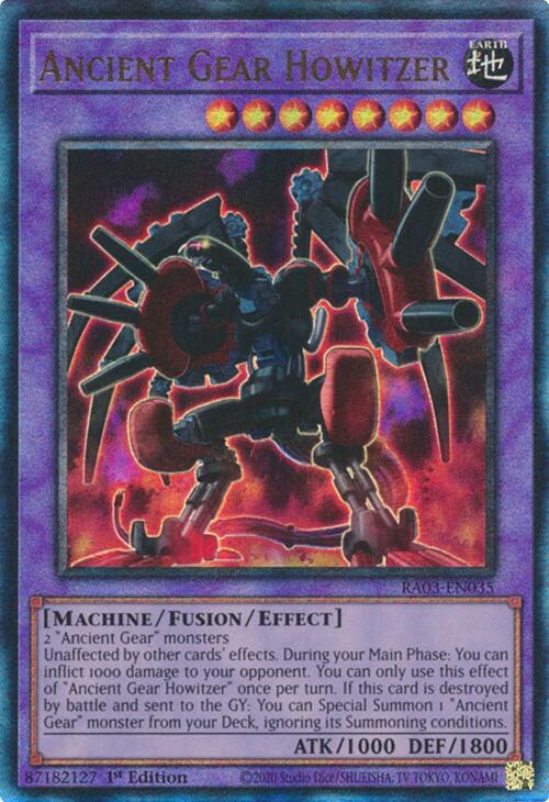 Ancient Gear Howitzer (UTR) [RA03-EN035] Prismatic Ultimate Rare | Exor Games Dartmouth