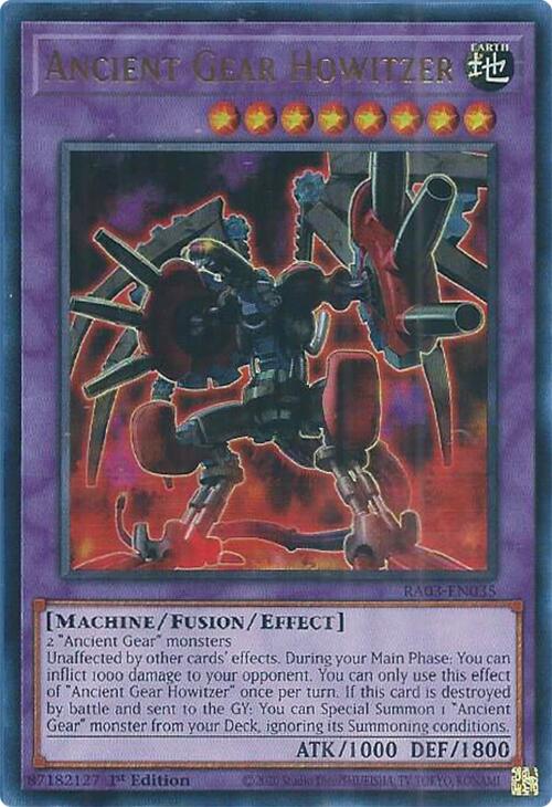 Ancient Gear Howitzer (UR) [RA03-EN035] Ultra Rare | Exor Games Dartmouth