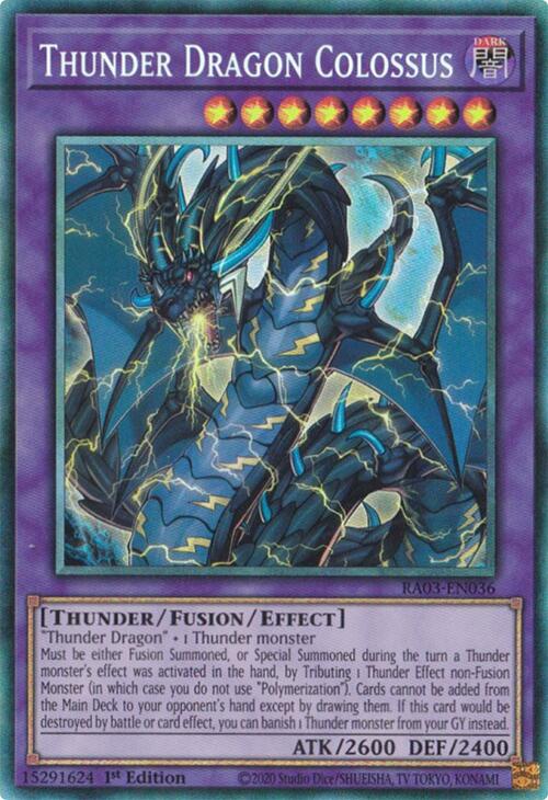 Thunder Dragon Colossus (CR) [RA03-EN036] Prismatic Collector's Rare | Exor Games Dartmouth