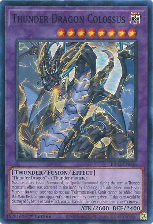 Thunder Dragon Colossus [RA03-EN036] Super Rare | Exor Games Dartmouth