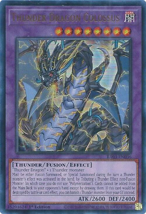 Thunder Dragon Colossus (UR) [RA03-EN036] Ultra Rare | Exor Games Dartmouth