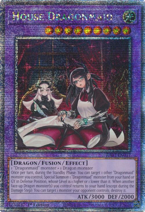 House Dragonmaid (Alternate Art) (Quarter Century Secret Rare) [RA03-EN037] Quarter Century Secret Rare | Exor Games Dartmouth