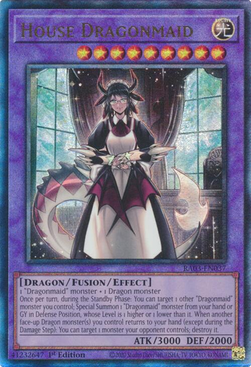 House Dragonmaid (UTR) [RA03-EN037] Prismatic Ultimate Rare | Exor Games Dartmouth