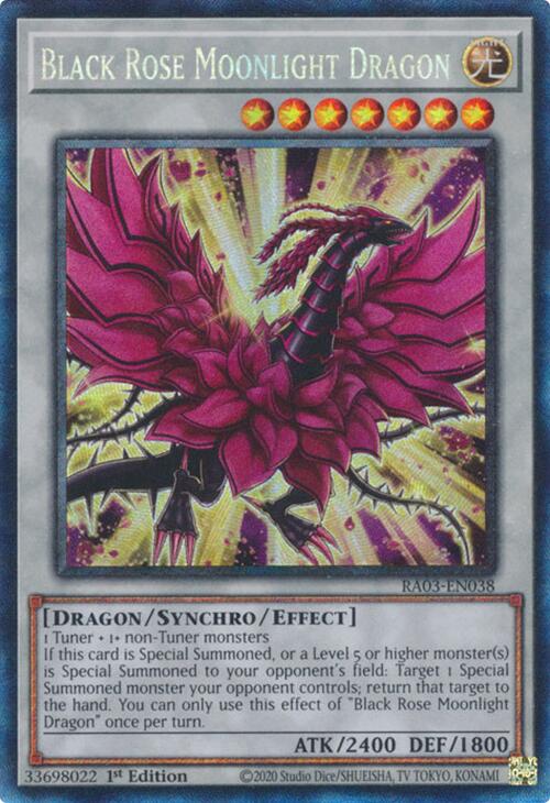 Black Rose Moonlight Dragon (CR) [RA03-EN038] Prismatic Collector's Rare | Exor Games Dartmouth
