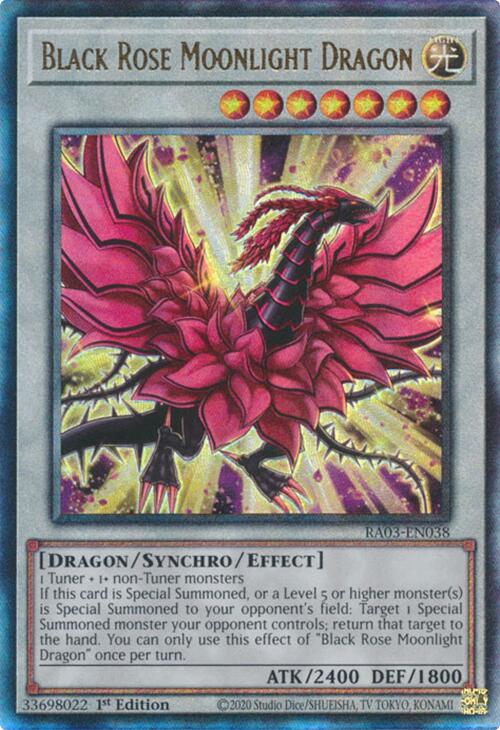 Black Rose Moonlight Dragon (UTR) [RA03-EN038] Prismatic Ultimate Rare | Exor Games Dartmouth