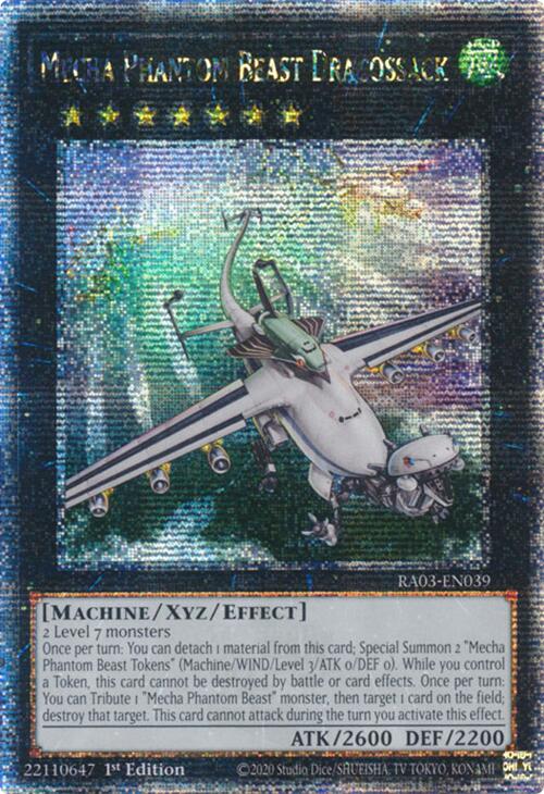 Mecha Phantom Beast Dracossack (Quarter Century Secret Rare) [RA03-EN039] Quarter Century Secret Rare | Exor Games Dartmouth