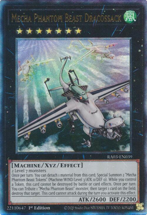 Mecha Phantom Beast Dracossack (UTR) [RA03-EN039] Prismatic Ultimate Rare | Exor Games Dartmouth